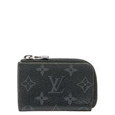 ルイ ヴィトン モノグラム エクリプス ポルトモネ ジュール コインケース 小銭入れ M63536 ブラック PVC レザー レディース LOUIS VUITTON 【中古】